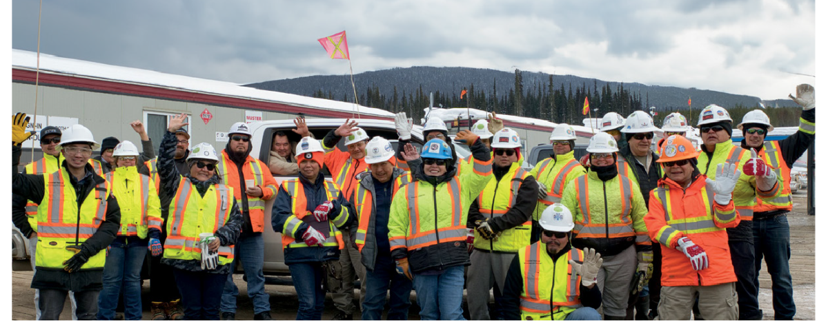 Group photograph of the Construction Monitoring and Community Liaison program provided a vital link between project construction and Indigenous communities, ensuring that Indigenous values and the environment were protected during construction.